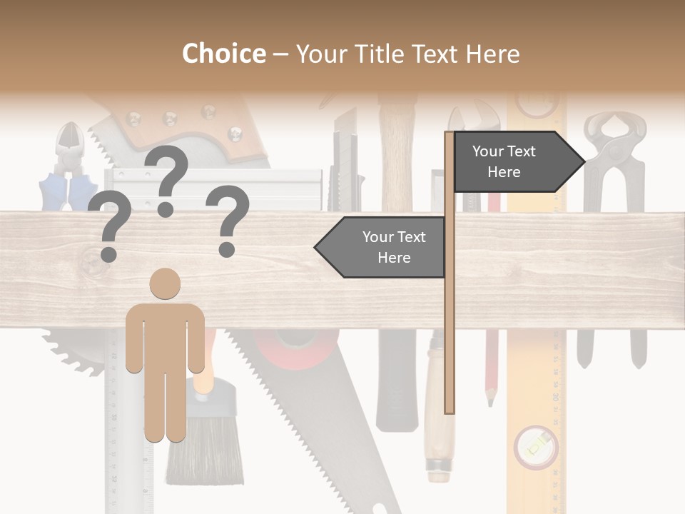 Wood Pencil Build PowerPoint Template