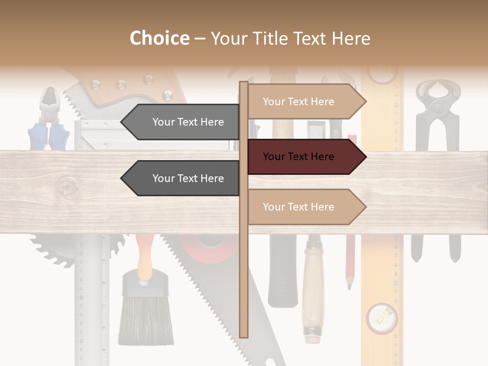 Wood Pencil Build PowerPoint Template
