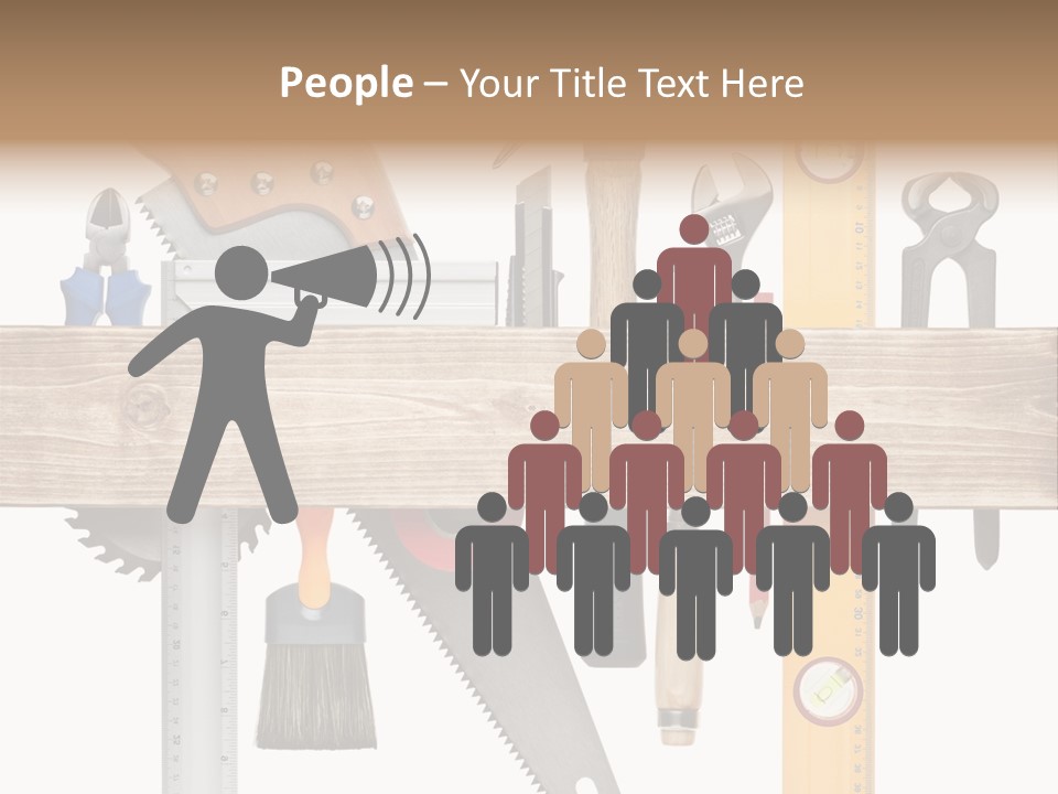 Wood Pencil Build PowerPoint Template