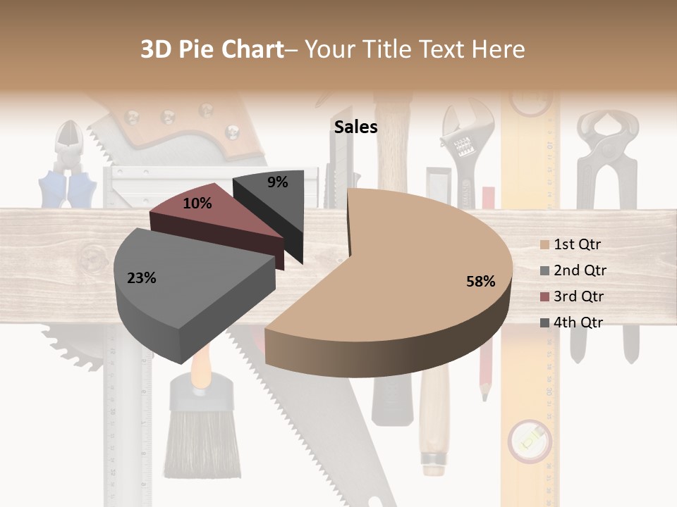 Wood Pencil Build PowerPoint Template