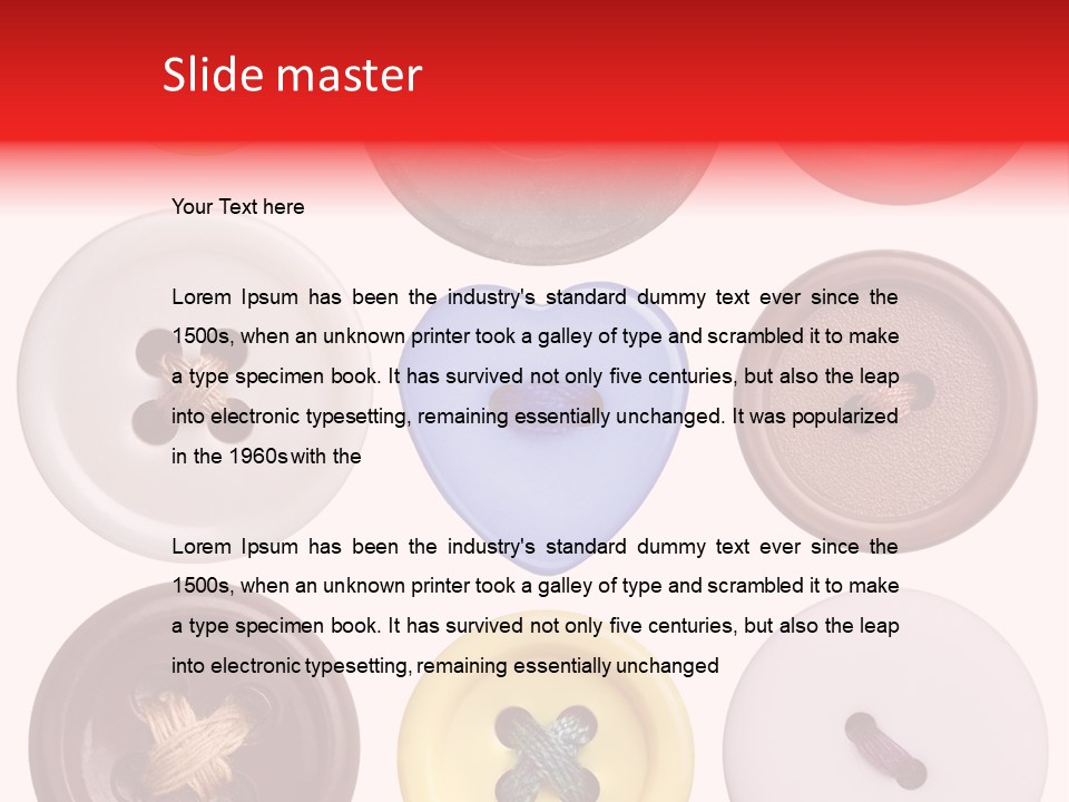 Red Worn Vintage PowerPoint Template