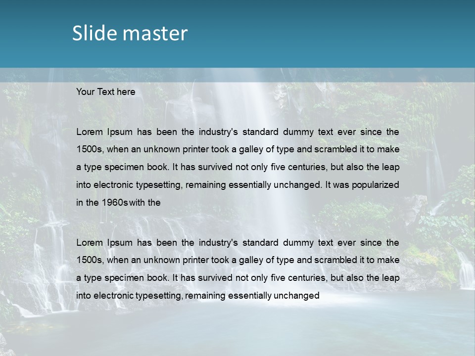 Drop Basin Spring PowerPoint Template