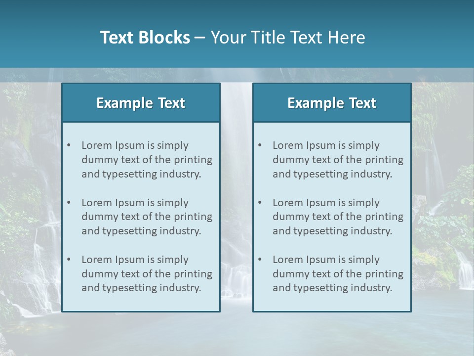 Drop Basin Spring PowerPoint Template