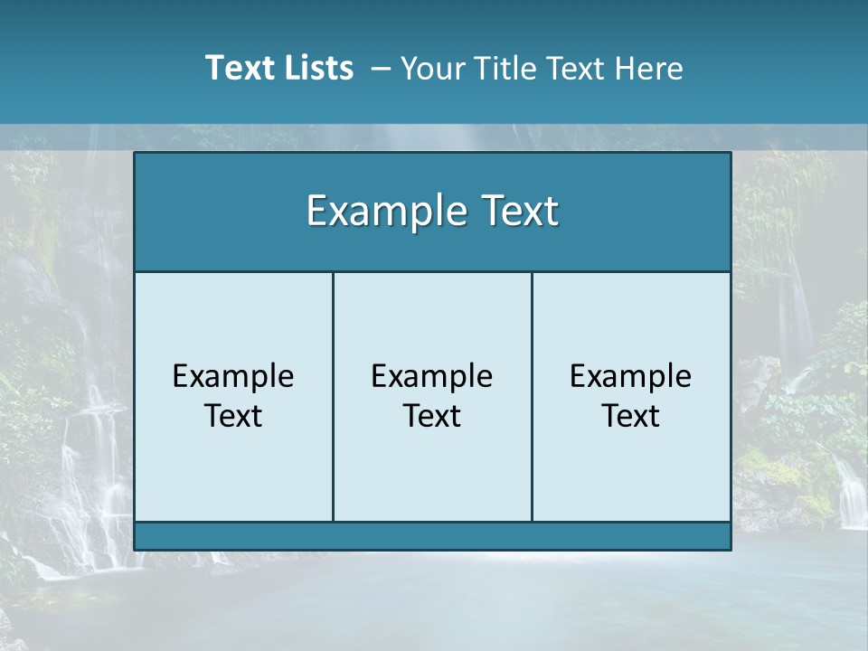 Drop Basin Spring PowerPoint Template