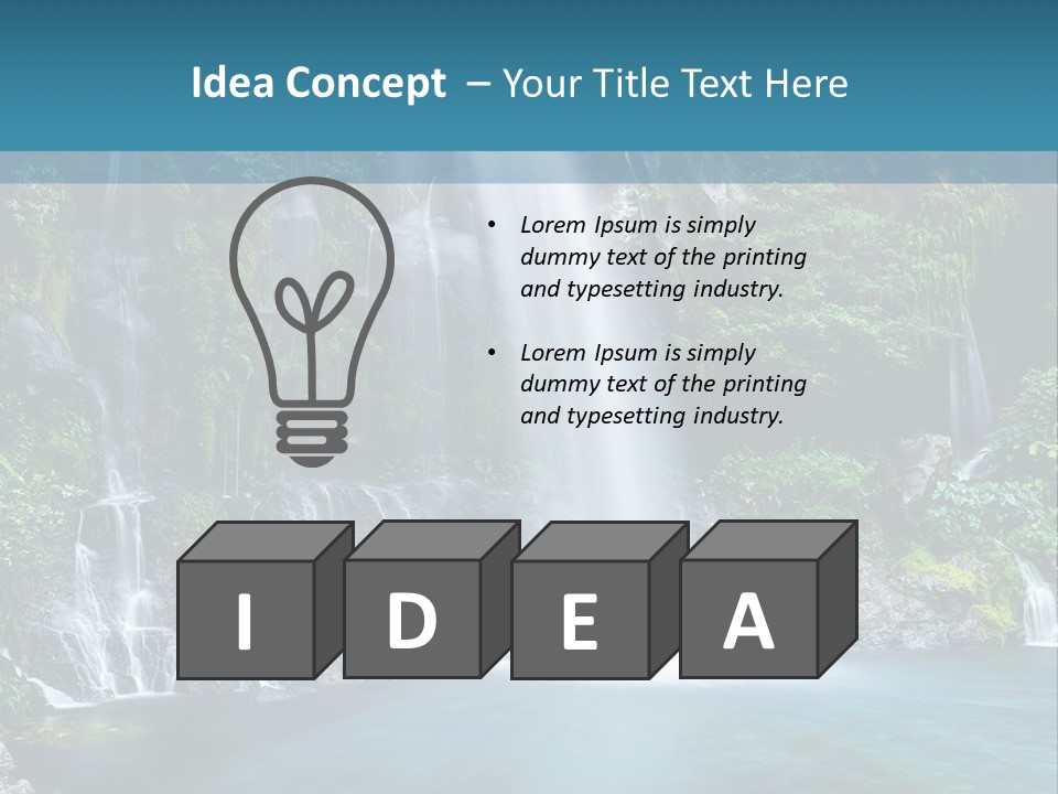 Drop Basin Spring PowerPoint Template