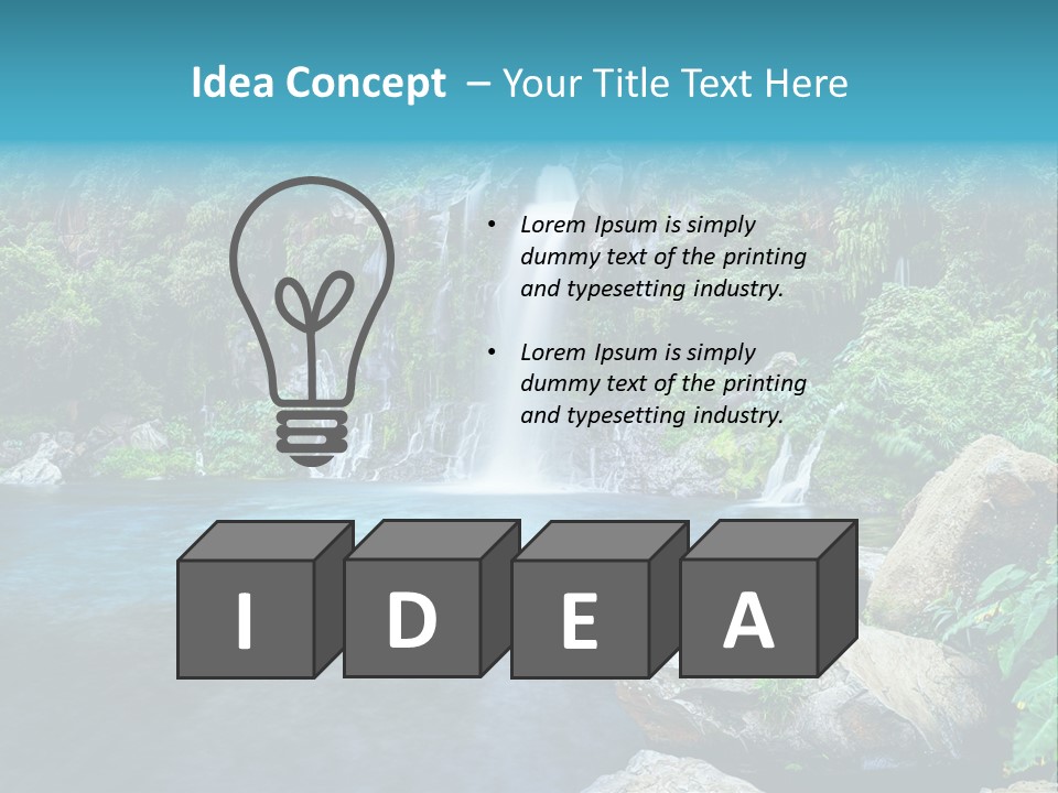 Plant Unesco Drop PowerPoint Template