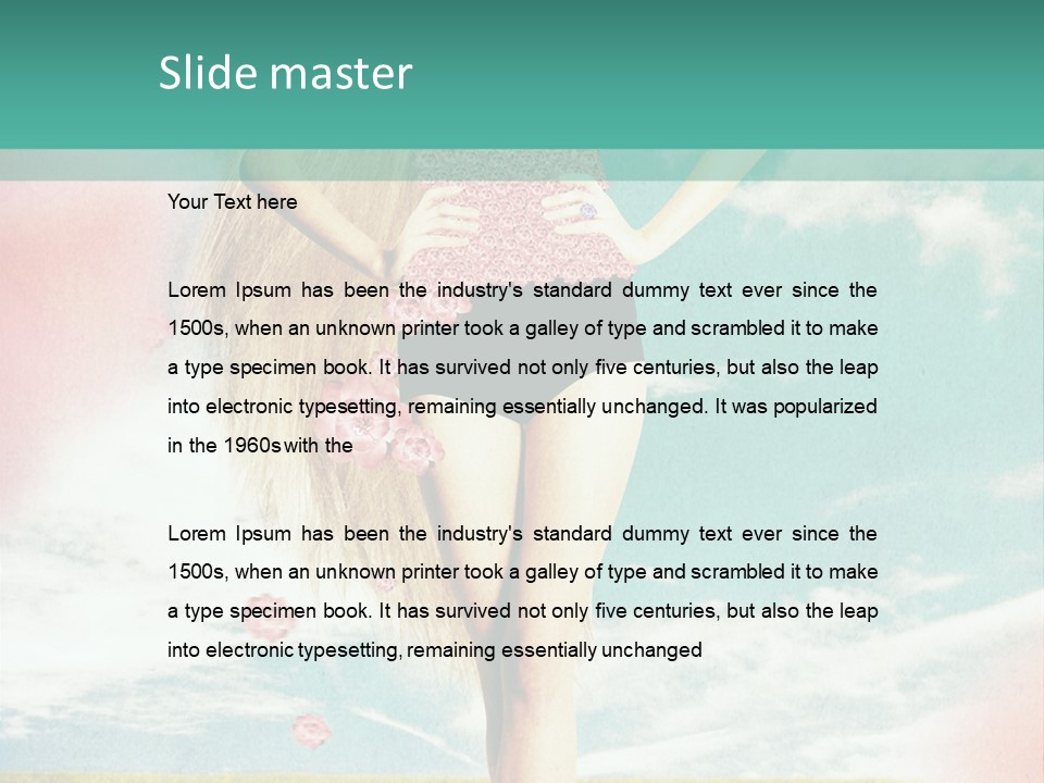 Beauty Dream Image PowerPoint Template