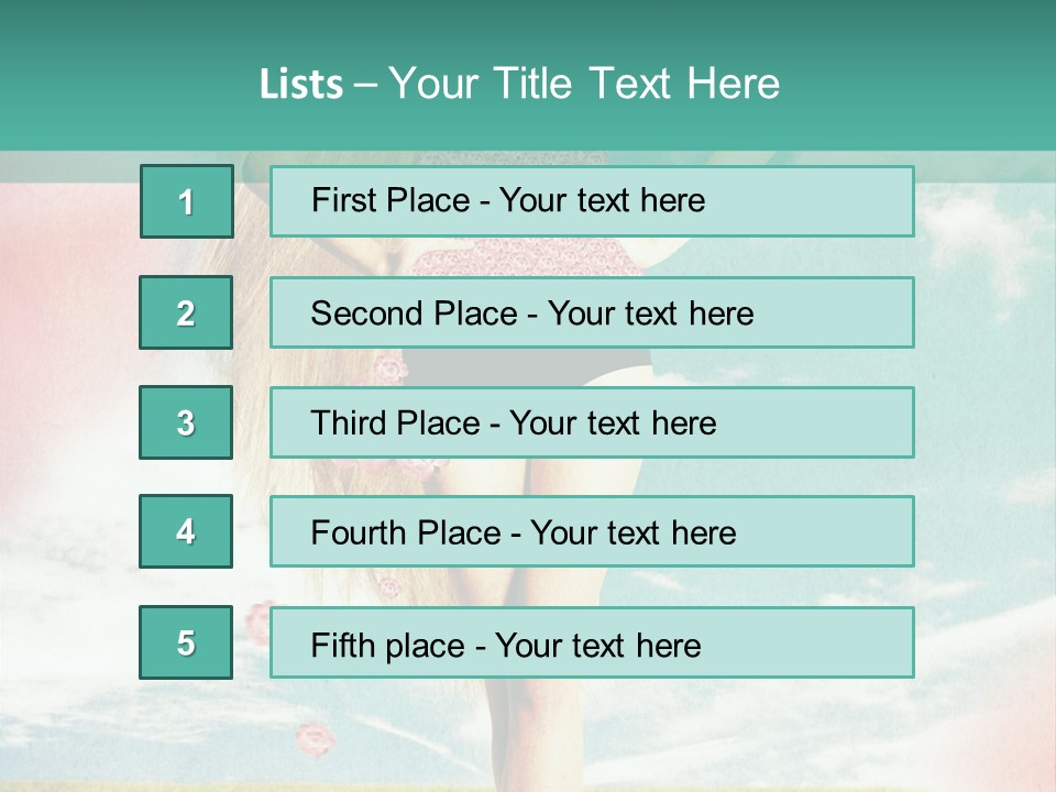 Beauty Dream Image PowerPoint Template
