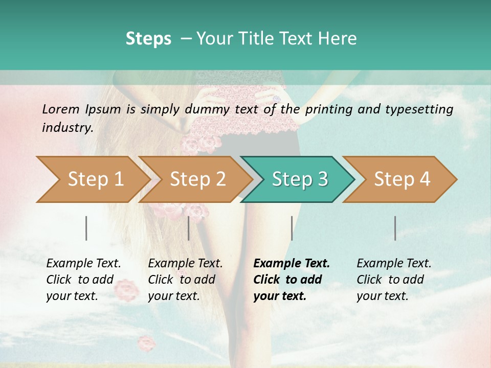 Beauty Dream Image PowerPoint Template