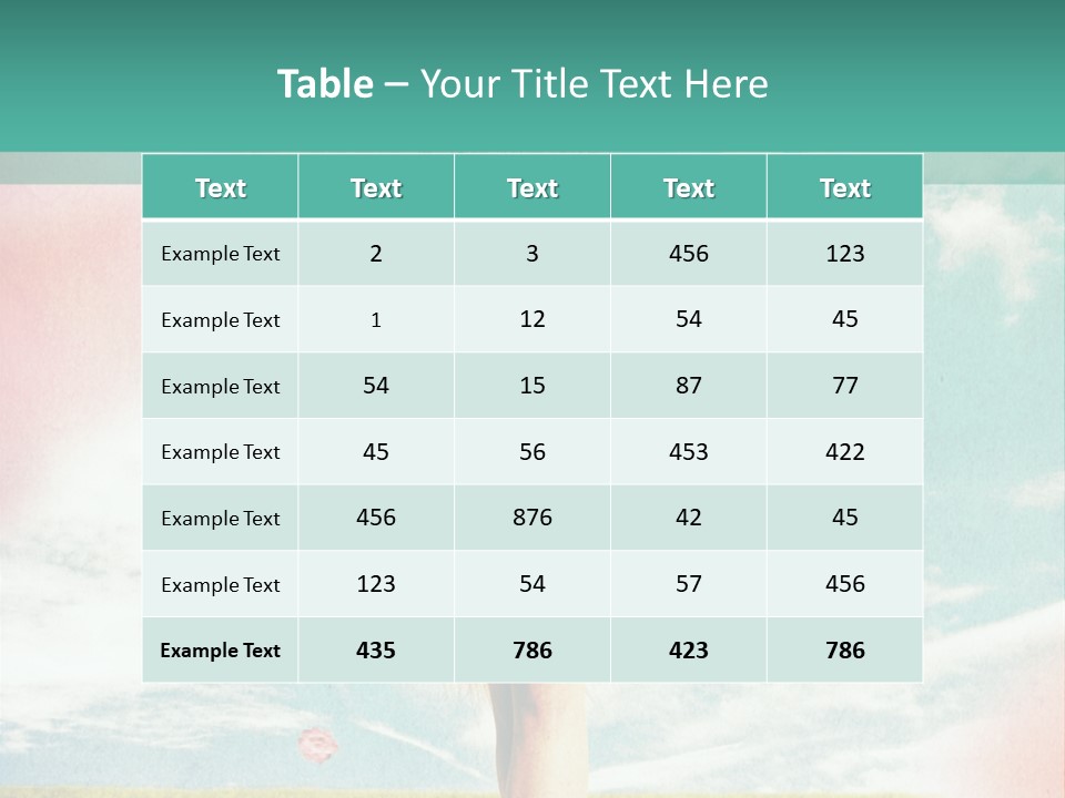 Beauty Dream Image PowerPoint Template