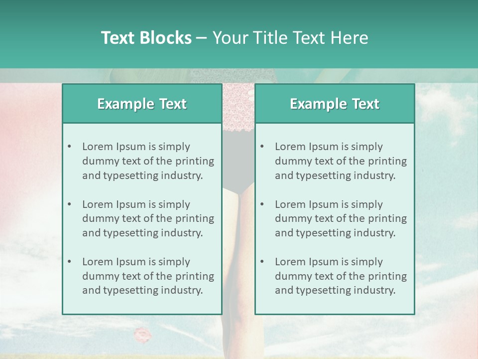 Beauty Dream Image PowerPoint Template