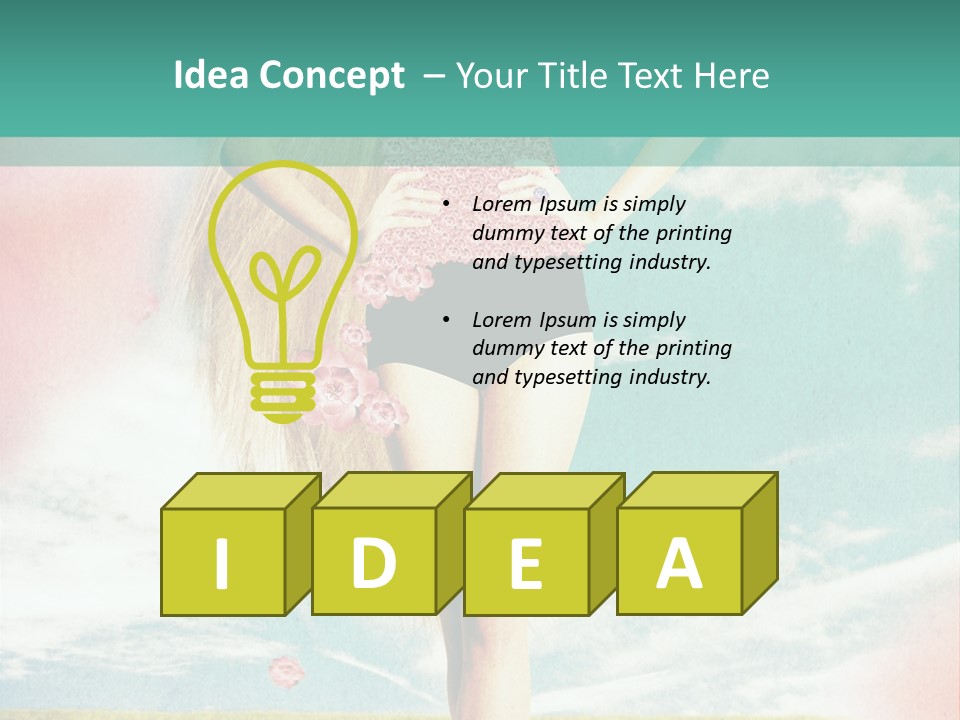 Beauty Dream Image PowerPoint Template