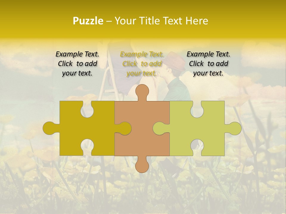 Woman Art Colour PowerPoint Template