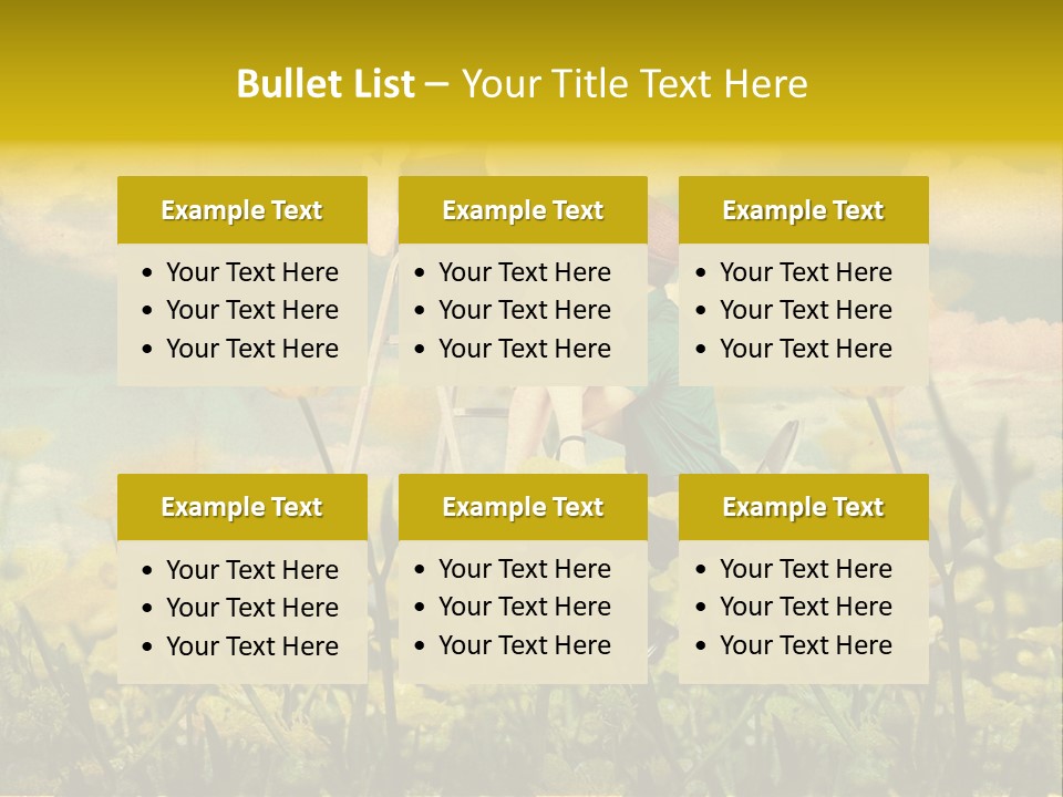 Woman Art Colour PowerPoint Template