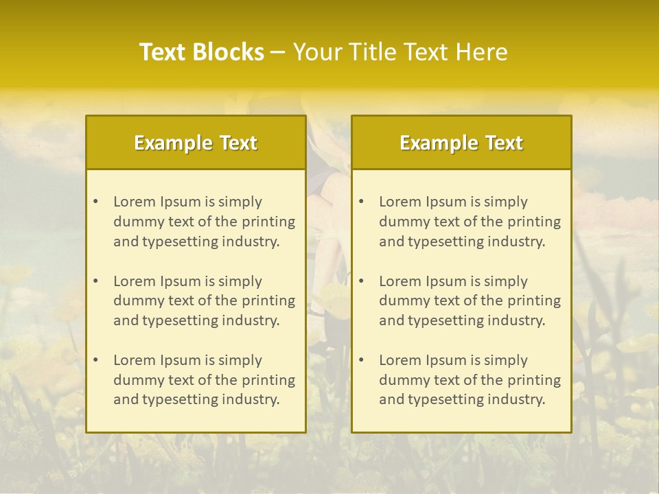 Woman Art Colour PowerPoint Template