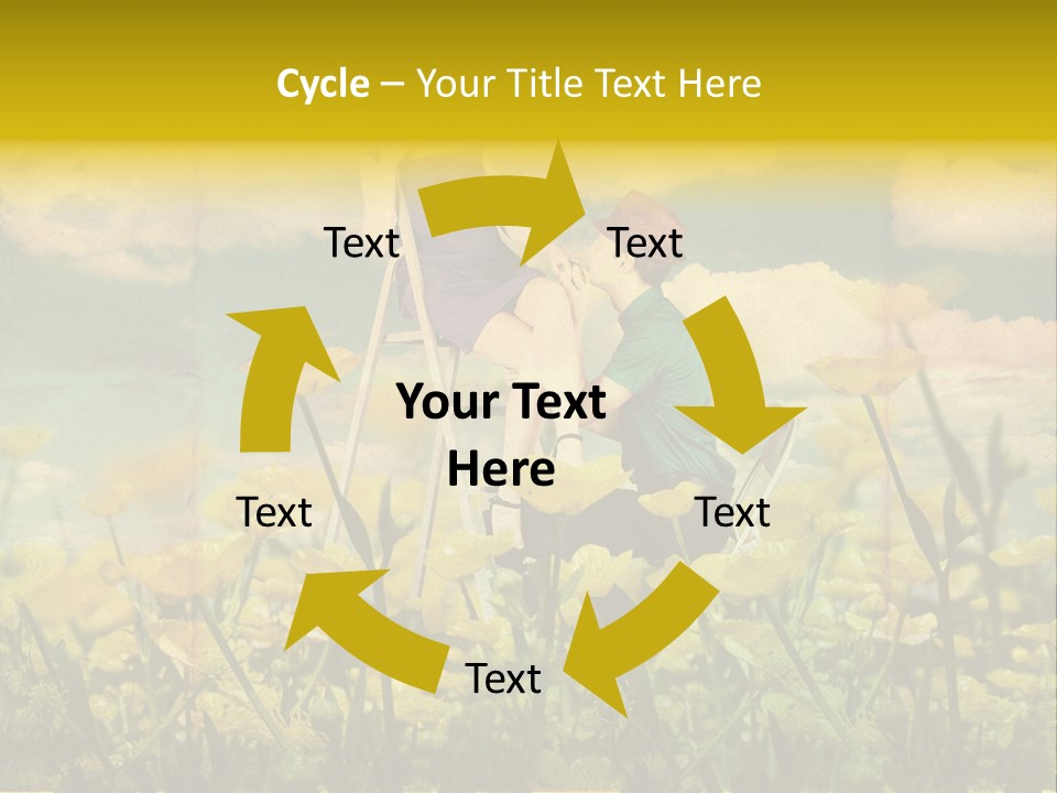 Woman Art Colour PowerPoint Template