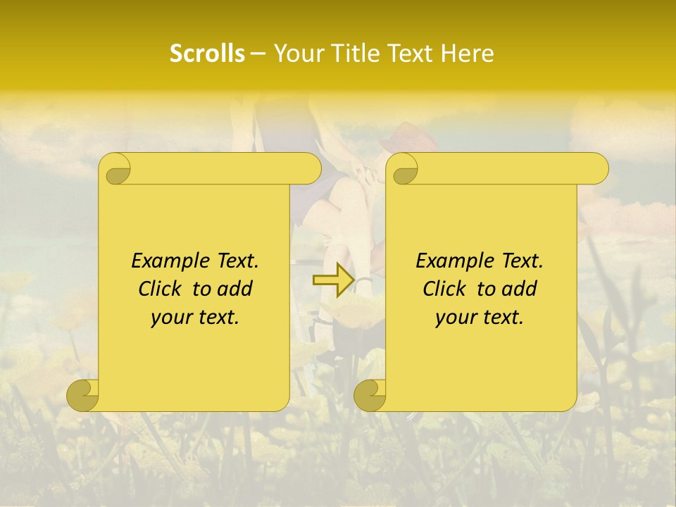 Woman Art Colour PowerPoint Template