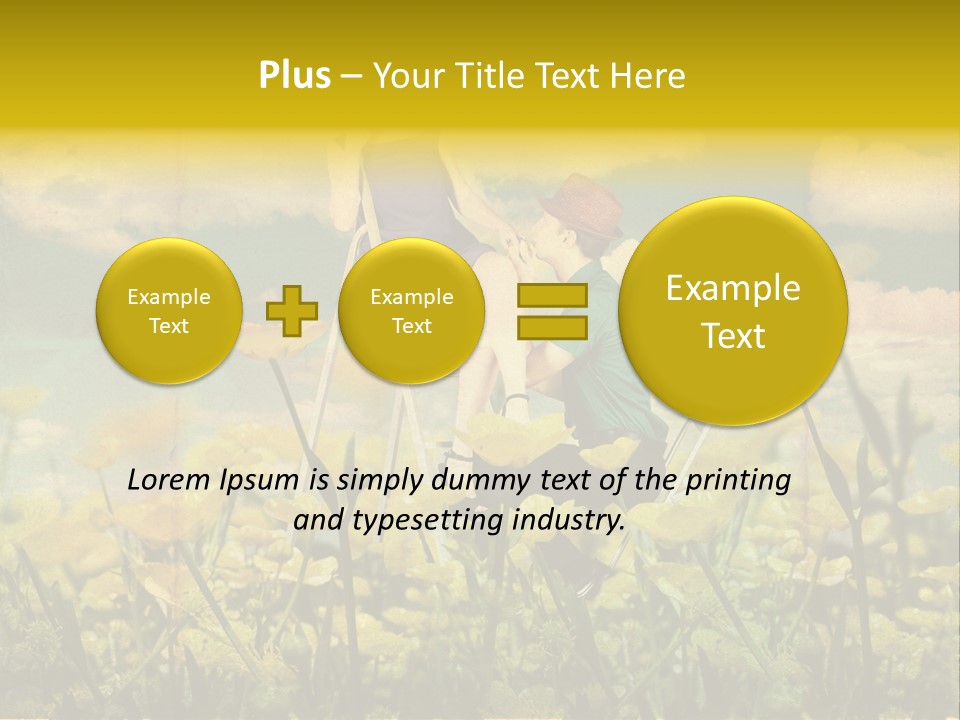 Woman Art Colour PowerPoint Template