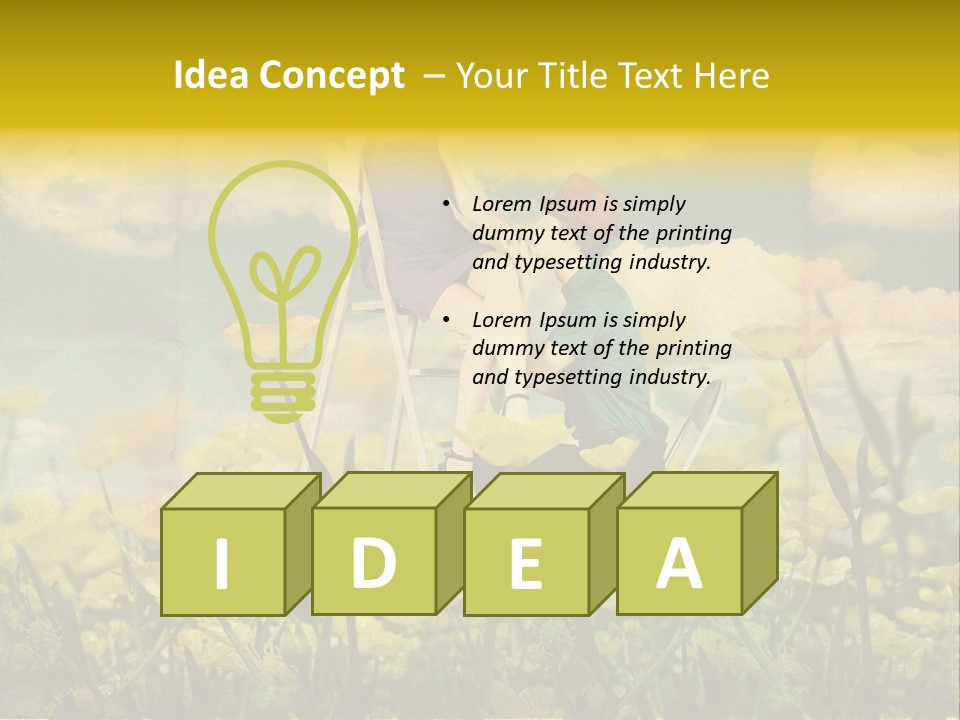 Woman Art Colour PowerPoint Template