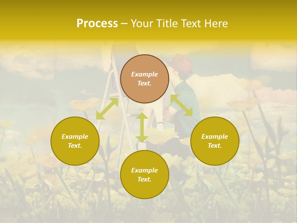 Woman Art Colour PowerPoint Template