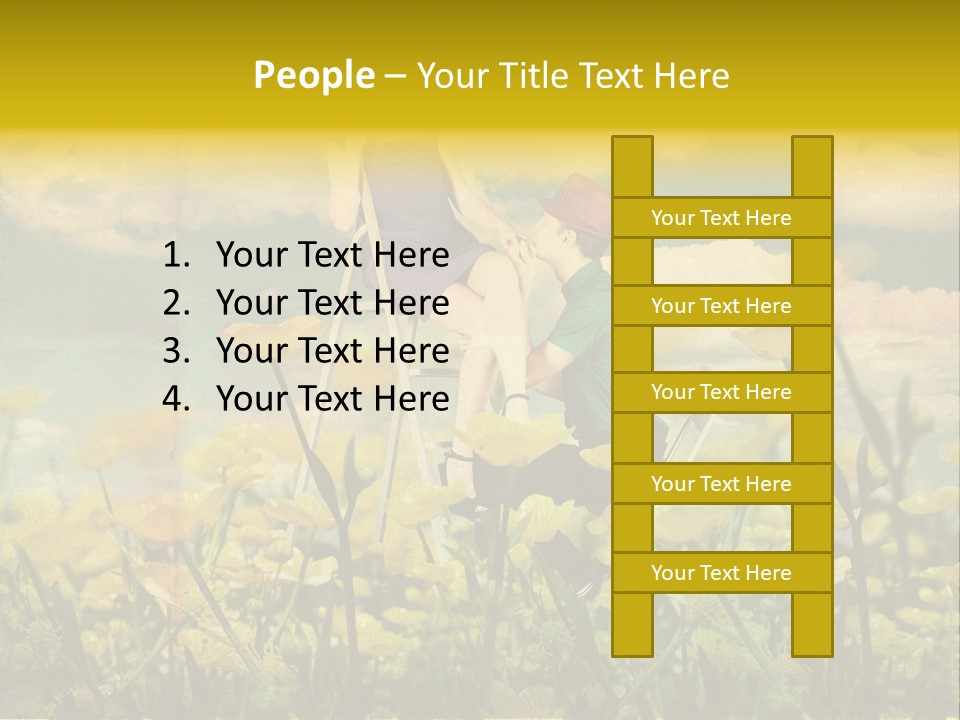 Woman Art Colour PowerPoint Template