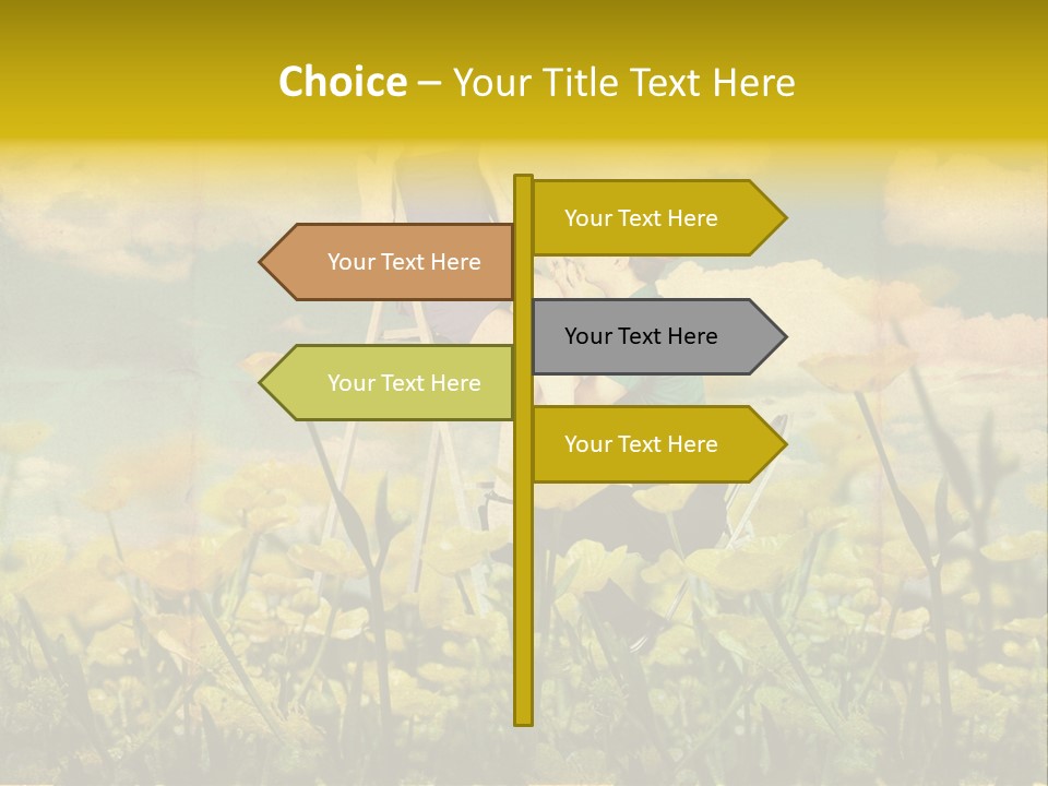 Woman Art Colour PowerPoint Template