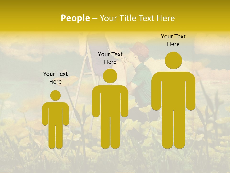 Woman Art Colour PowerPoint Template