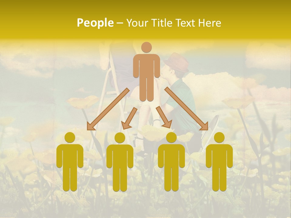 Woman Art Colour PowerPoint Template