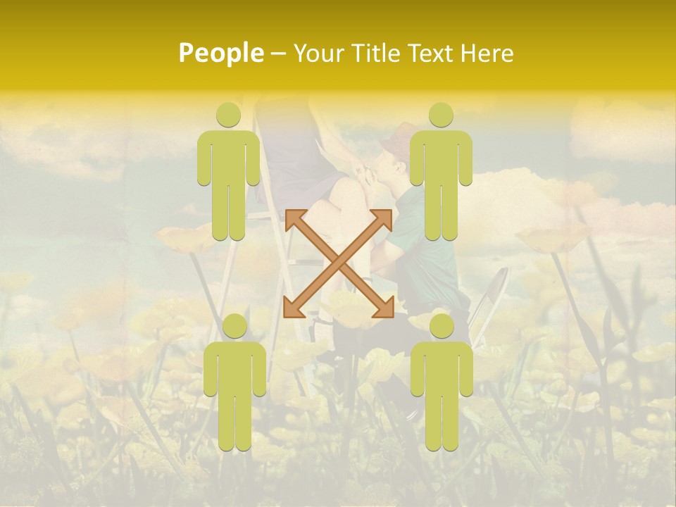 Woman Art Colour PowerPoint Template