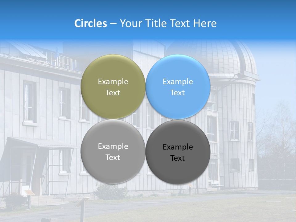 Outdoor Tower Celestial Bodies PowerPoint Template