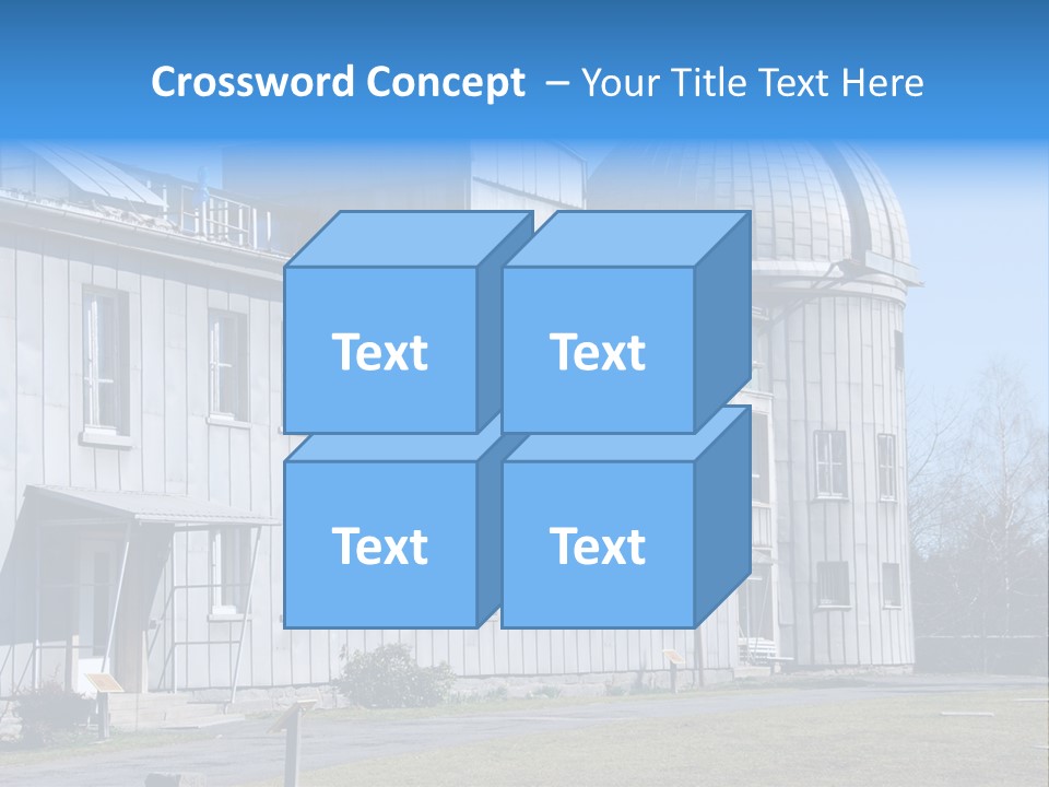 Outdoor Tower Celestial Bodies PowerPoint Template