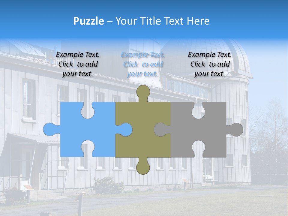 Outdoor Tower Celestial Bodies PowerPoint Template