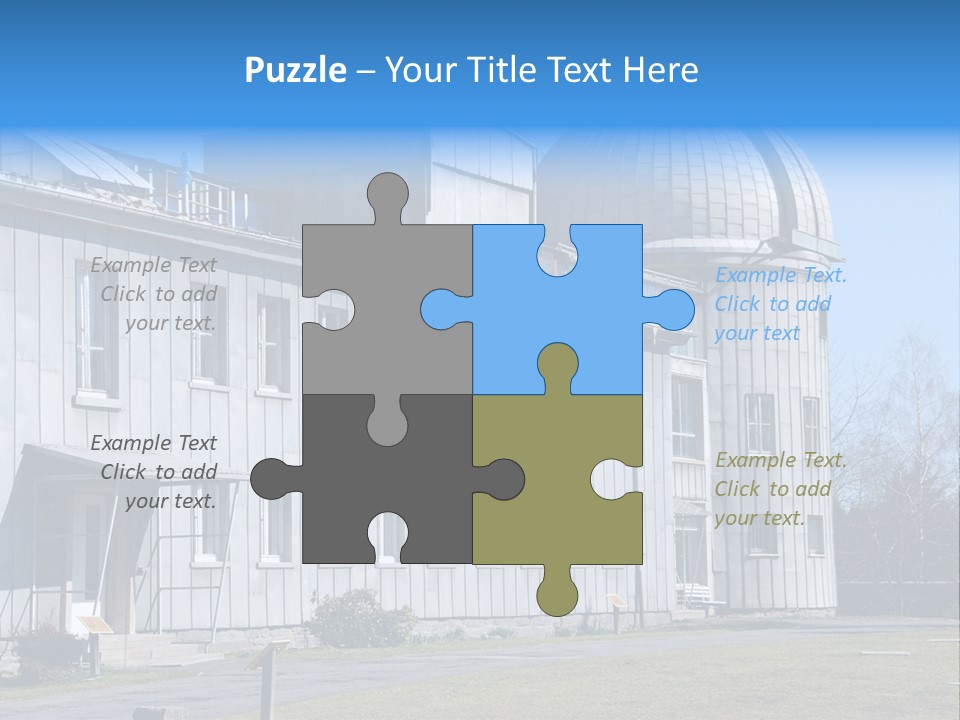 Outdoor Tower Celestial Bodies PowerPoint Template