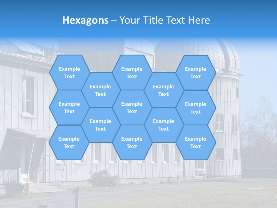 Outdoor Tower Celestial Bodies PowerPoint Template