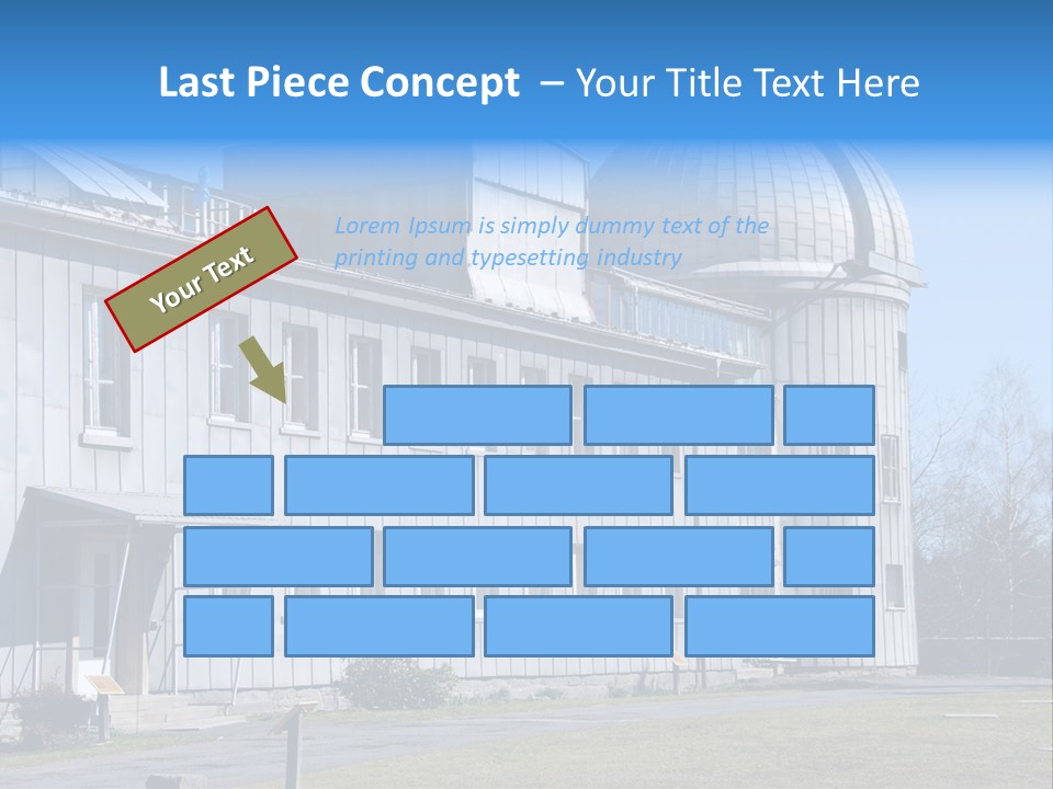 Outdoor Tower Celestial Bodies PowerPoint Template