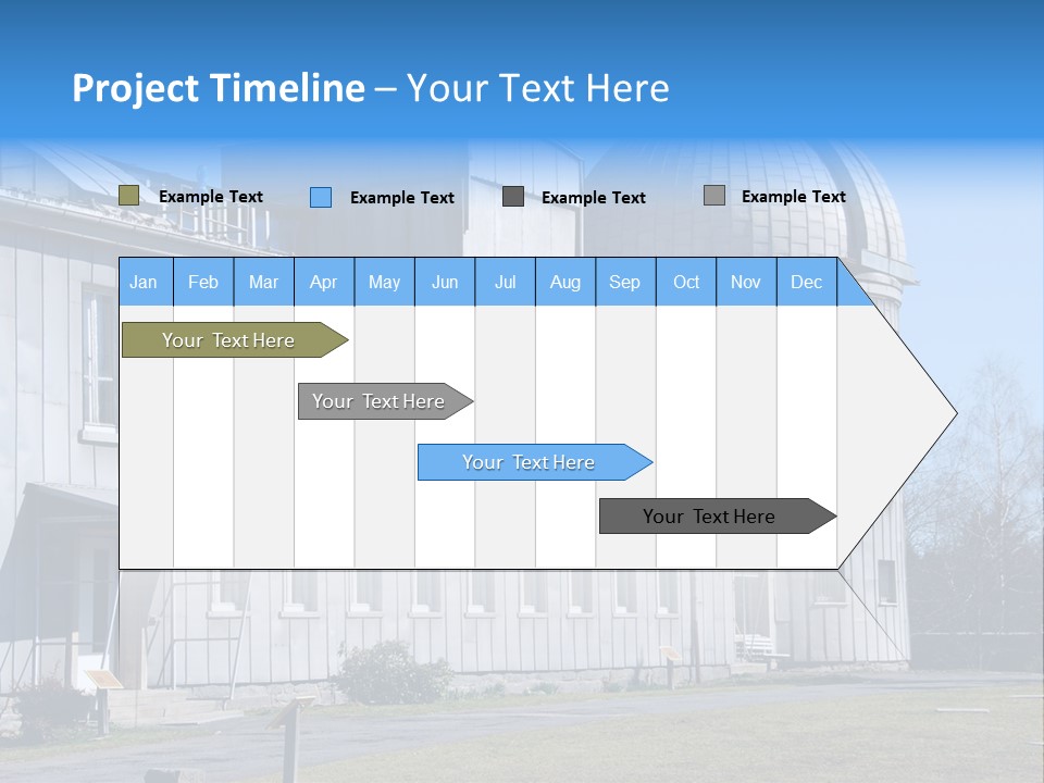 Outdoor Tower Celestial Bodies PowerPoint Template