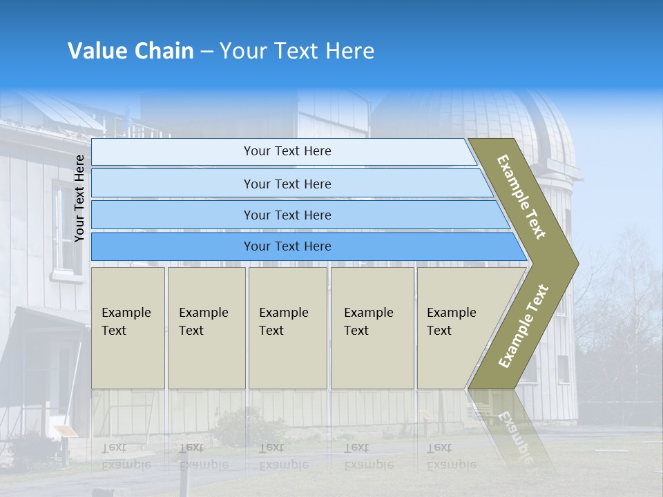 Outdoor Tower Celestial Bodies PowerPoint Template