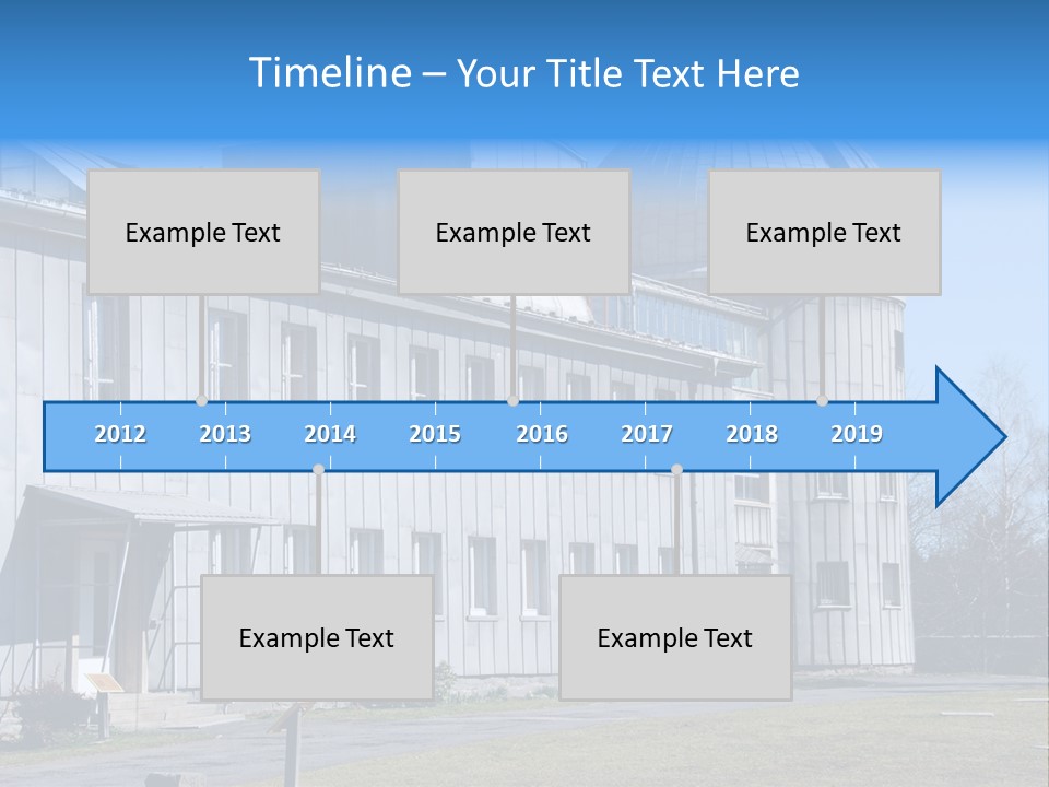 Outdoor Tower Celestial Bodies PowerPoint Template