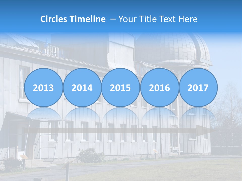 Outdoor Tower Celestial Bodies PowerPoint Template