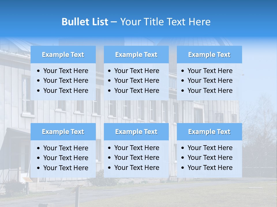 Outdoor Tower Celestial Bodies PowerPoint Template