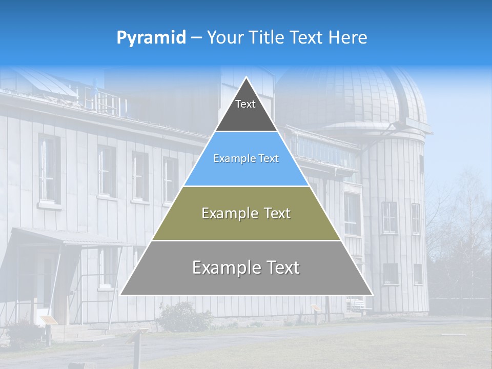 Outdoor Tower Celestial Bodies PowerPoint Template