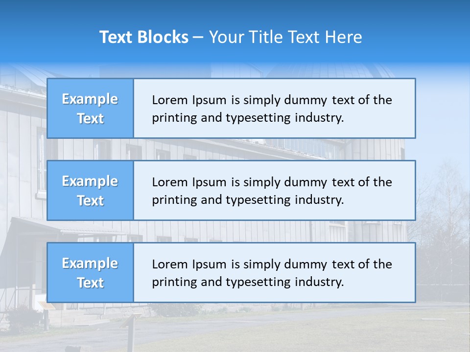 Outdoor Tower Celestial Bodies PowerPoint Template