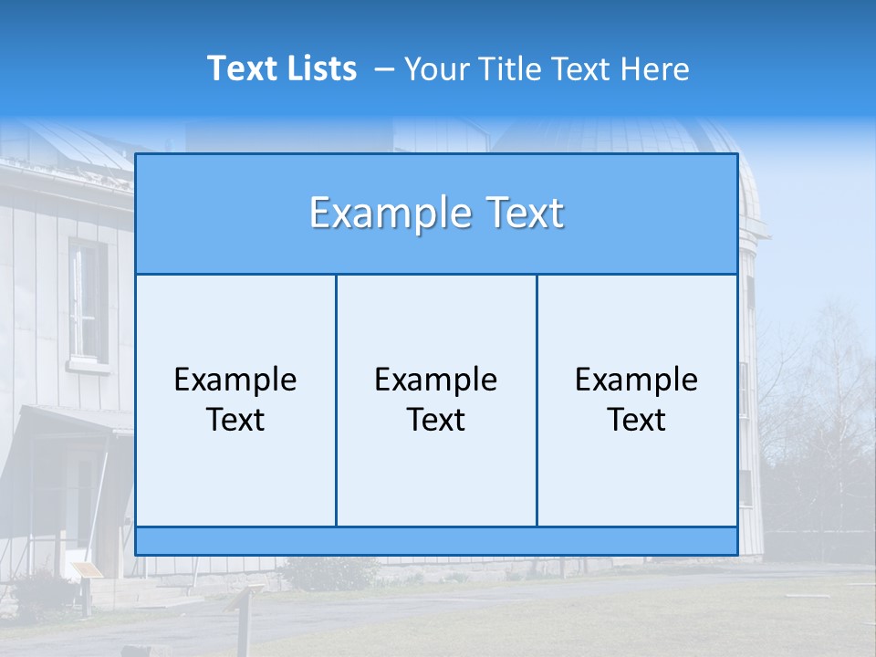 Outdoor Tower Celestial Bodies PowerPoint Template