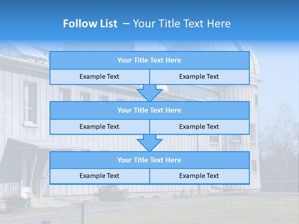 Outdoor Tower Celestial Bodies PowerPoint Template
