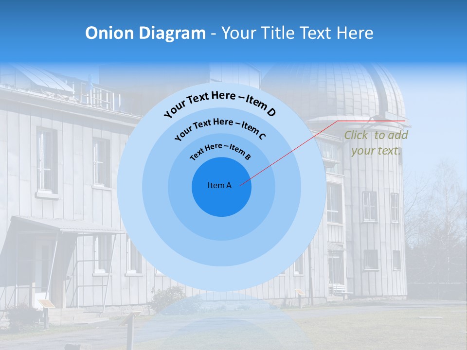 Outdoor Tower Celestial Bodies PowerPoint Template