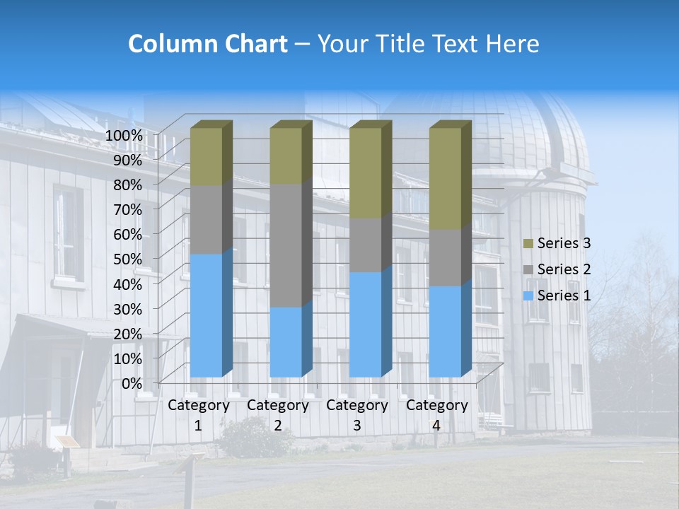 Outdoor Tower Celestial Bodies PowerPoint Template