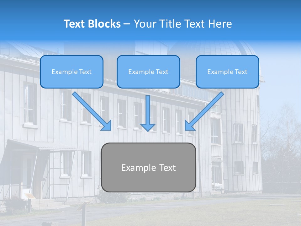 Outdoor Tower Celestial Bodies PowerPoint Template