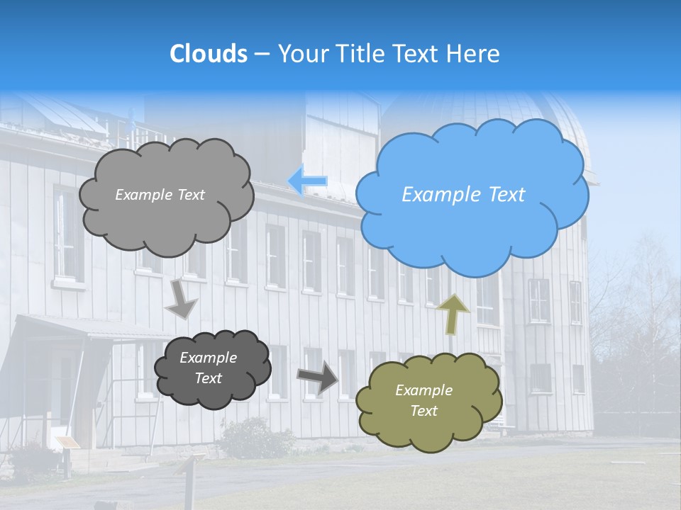 Outdoor Tower Celestial Bodies PowerPoint Template