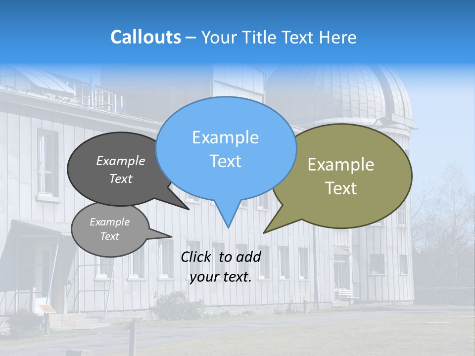 Outdoor Tower Celestial Bodies PowerPoint Template