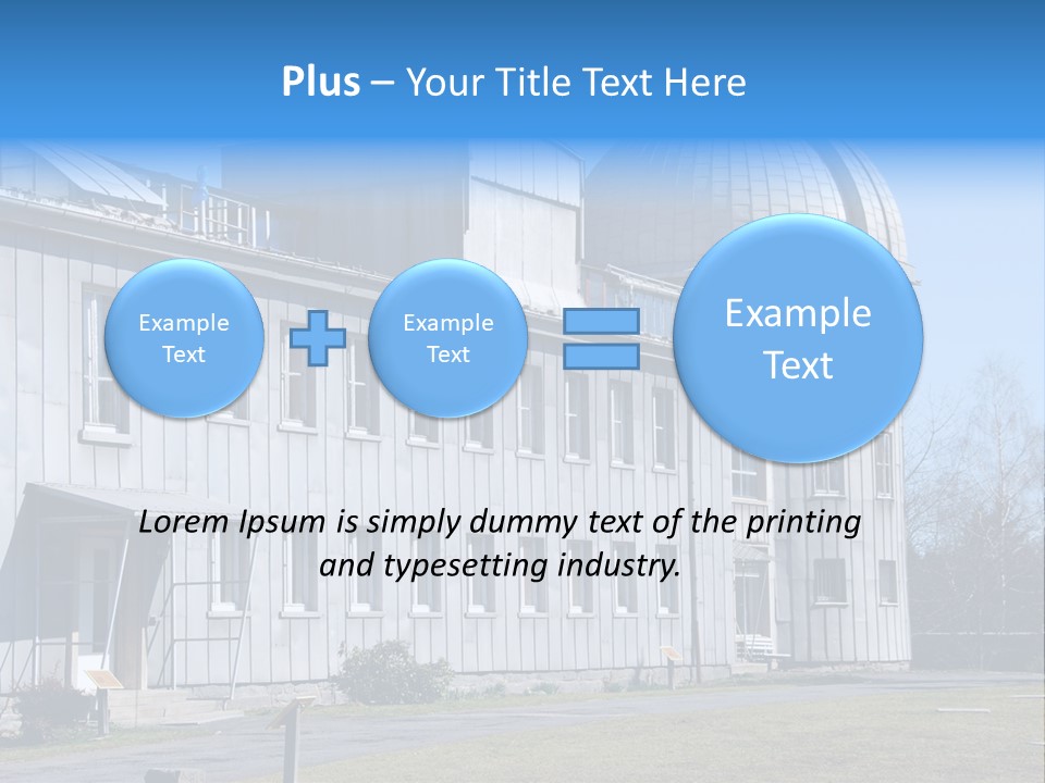 Outdoor Tower Celestial Bodies PowerPoint Template